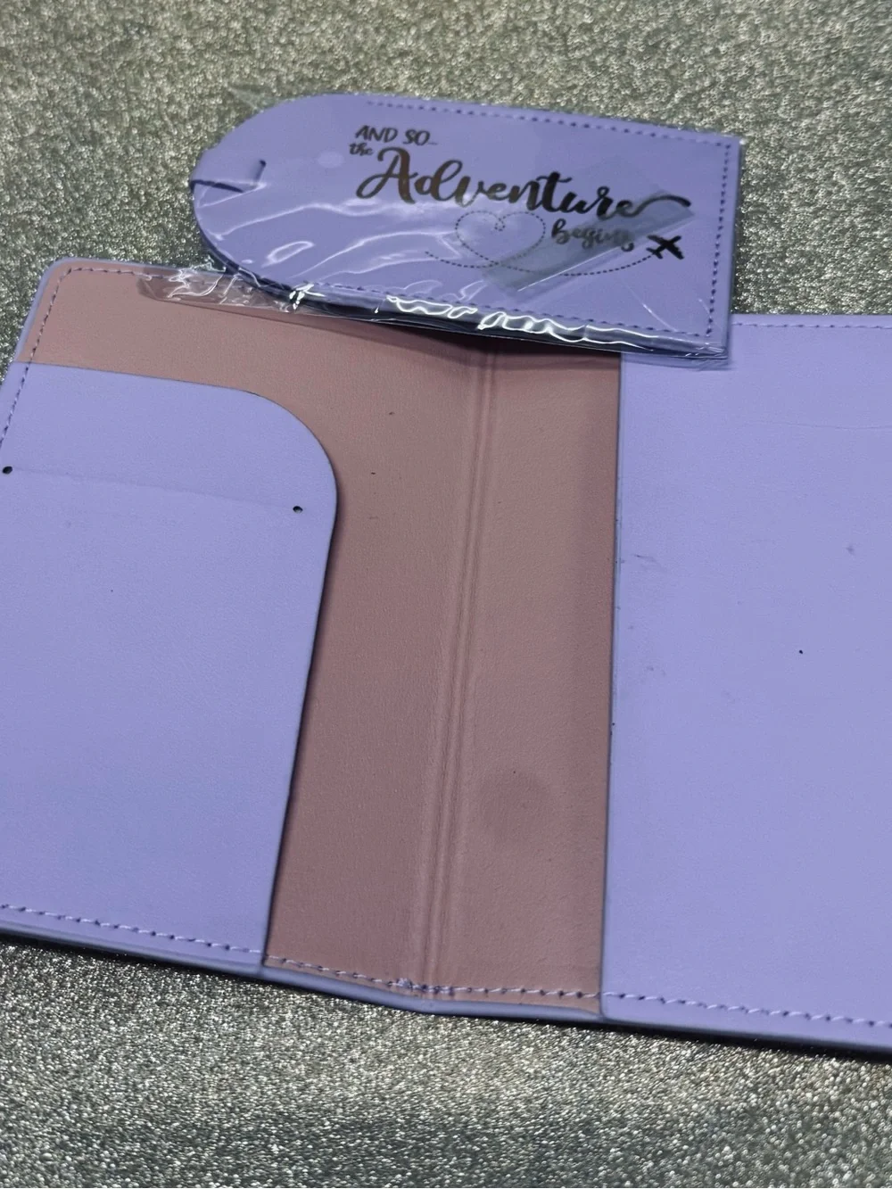 Passport Holder & Luggage Tag Set - Lavender 
